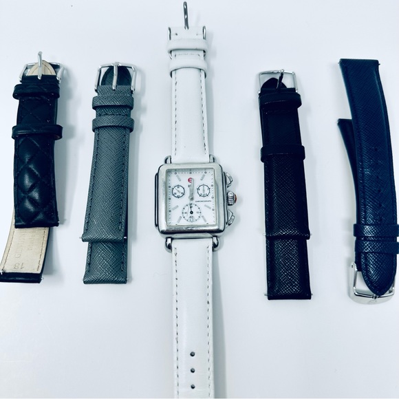 MICHELE DECO WATCH SET WITH STRAPS - Picture 7 of 10